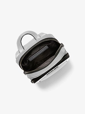 Bolso cruzado Hudson de piel granulada con doble cremallera