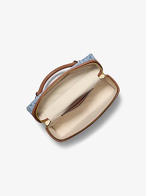 Jana Extra-Small Signature Logo Print Denim Convertible Crossbody Bag