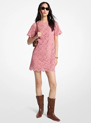 Crochet Cotton Mini Dress