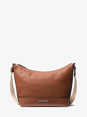 Sac en forme de croissant Cooper en cuir grain&eacute;