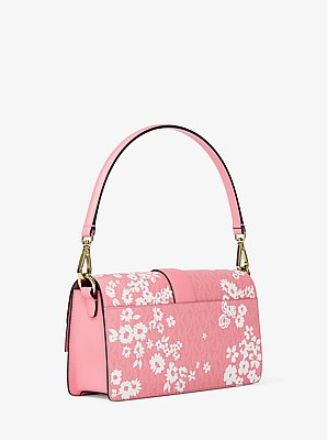 Greenwich Medium Printed Signature Logo Convertible Shoulder Bag