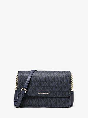 Daniela Large Signature Logo Crossbody Bag
