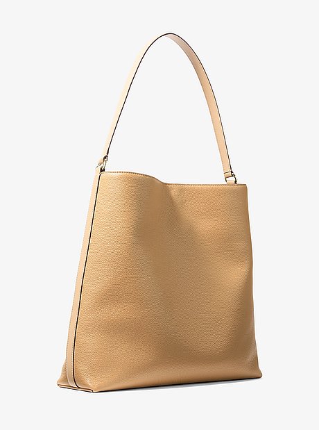 Sammy Large Pebbled Leather Hobo Shoulder Bag
