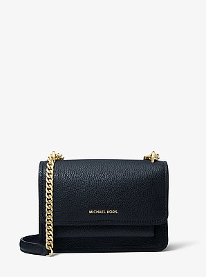 Claire Small Pebbled Leather Convertible Shoulder Bag