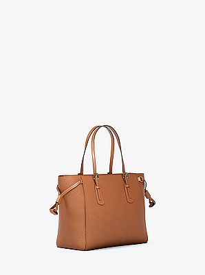 Bandolera Voyager extrapeque&ntilde;a convertible de piel saffiano