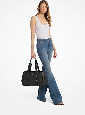 Romee Large Pebbled Leather Tote Bag