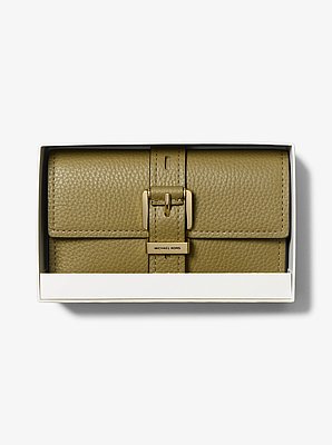 Nolita Medium Pebbled Leather Tri-Fold Wallet