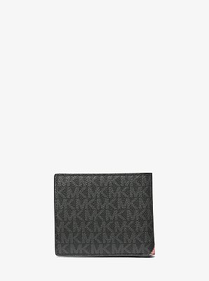 Cooper Logo and Striped Billfold Wallet