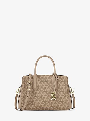 Laila Small Signature Logo Satchel