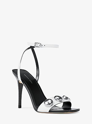 Sandalo Liana in pelle con borchie