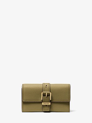 Nolita Medium Pebbled Leather Tri-Fold Wallet