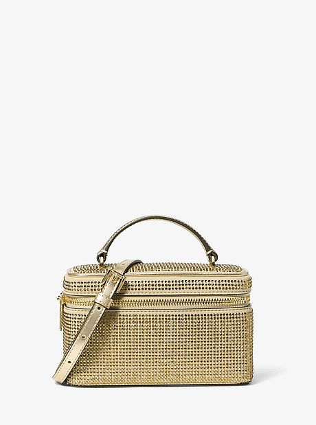 Vivi Small Crystal Embellished Vanity Crossbody Bag  