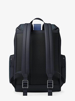 Cooper Medium Striped Signature Logo City Backpack