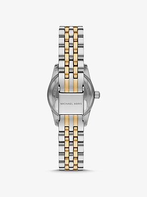 Petite Lexington Pav&eacute; Two-Tone Watch
