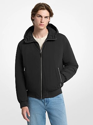 Chaqueta bomber Brunson de nailon con capucha