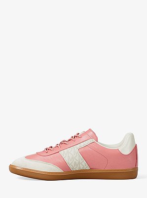 Jovie Leather and Signature Logo Sneaker