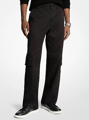 Stretch Cotton Cargo Pants