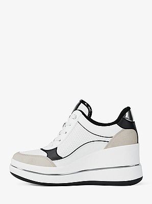 Emmy Mixed-Media Wedge Trainer