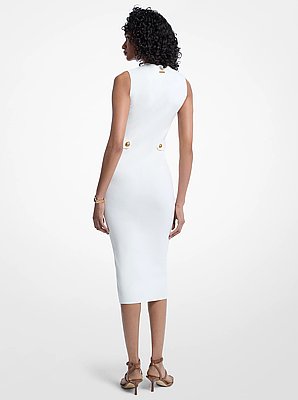 Stretch Knit Midi Dress