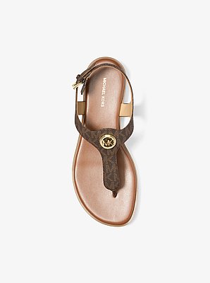Val Signature Logo Thong Sandal