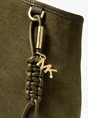 Gold-Tone and Braided Cord Bag Charm