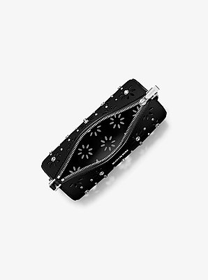 Zylindrische Pochette Izzy Small aus gekrispeltem Leder