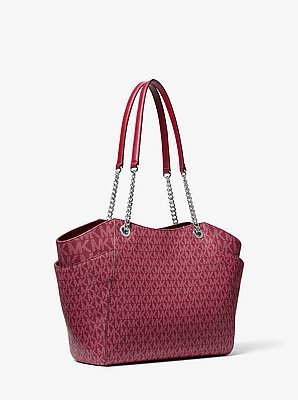 Bolso de hombro Jet Set grande con logotipo exclusivo
