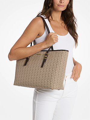 Shopper Quinn Large aus Jacquard mit MK2000-Logomuster