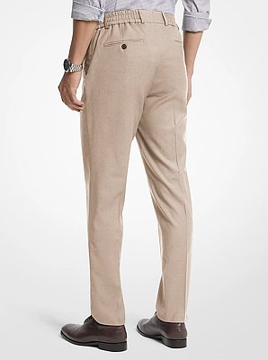 Slim-Fit Wool Blend Pants