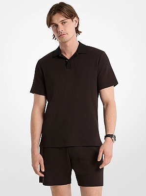 Waffle Knit Polo Shirt