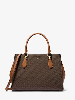 Bolso satchel Marilyn grande con logotipo