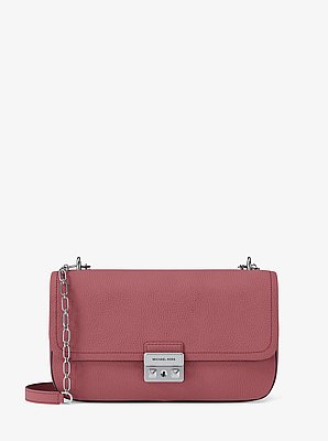 Tribeca Large Pebbled Leather Shoulder Bag