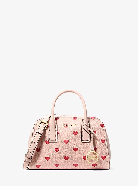 Ashton Small Printed Signature Logo Messenger Bag
