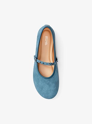 Phoebe Embellished Leather Ballet Flat