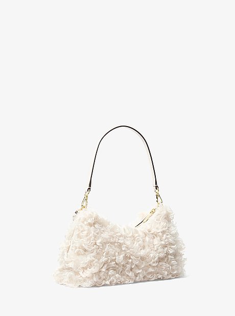 Sammy Small Faux Shearling Convertible Shoulder Bag