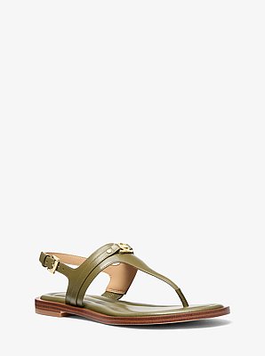 Sandalo Mandy in pelle con cinturino a T