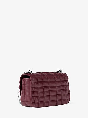Tribeca Large Quilted Leather Shoulder Bag