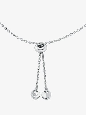 Pulsera deslizante con halo de incrustaciones de plata de ley chapada en metal precioso