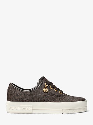 Sneaker Lindsey mit Signature-Logomuster und Schn&uuml;rung