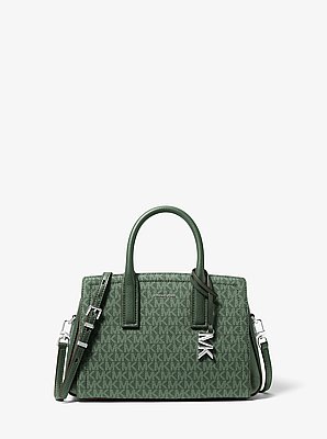 Laila Small Signature Logo Satchel image number 0