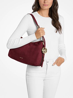 Bolso de hombro Nolita mediano de piel nobuck