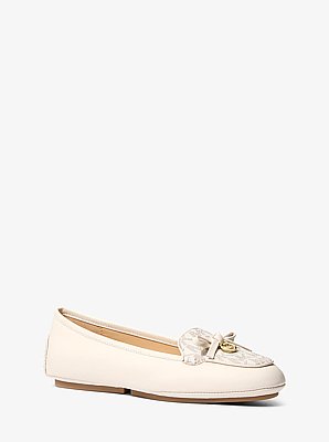 Wendy Leather and Signature Logo Moccasin