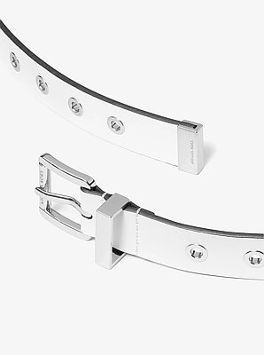 Grommeted Leather Belt