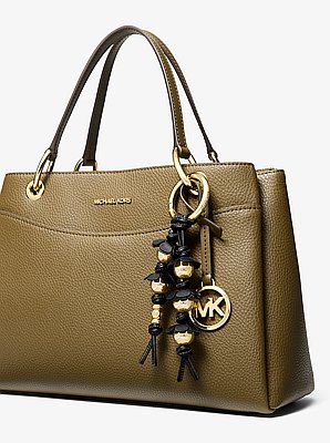 Embellished Floral Bag Charm