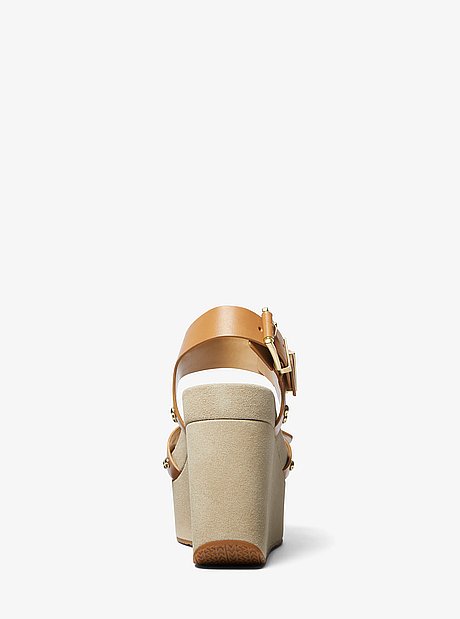 Colby Leather Wedge Sandal