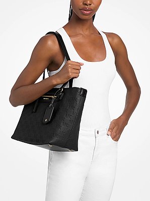 Shopper Jet Set Travel Medium aus Leder mit Logopr&auml;gung