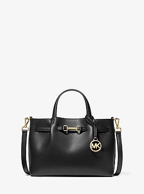 Carson Small Pebbled Leather Satchel
