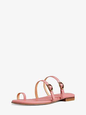 Sandales plates en cuir Kya