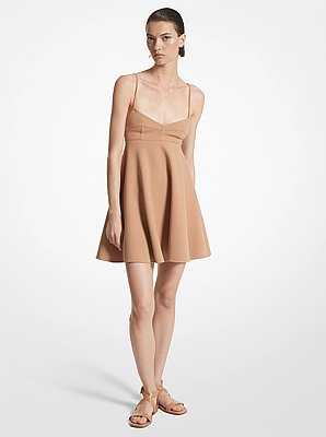Metallic Crinkled Double Georgette Wide-Leg Trousers