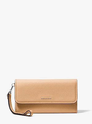 Jet Set Medium Pebbled Leather Convertible Wristlet
